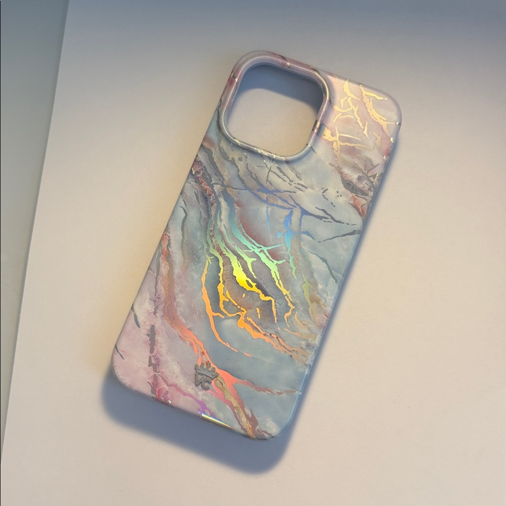 Velvet Caviar Iridescent Marble iPhone 15 pro max Case